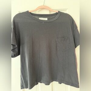 THE GREAT. Vintage Black Tee